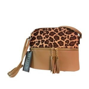 Cheetah Tassle Bag (Tan)